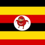 uganda knuckles army flag template