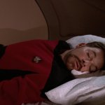 Riker sleeping meme