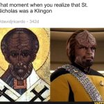 St Nicholas klingon