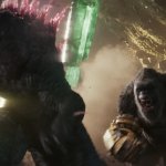 Godzilla and Kong Side-By Side