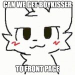 so that everyone can be gay | CAN WE GET BOYKISSER; TO FRONT PAGE | image tagged in you like kissing boys | made w/ Imgflip meme maker