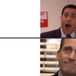 Michael Scott Happy Sad