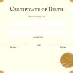 certificate of birth