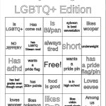 Henry's Bingo 3 LGBTQ+ edition