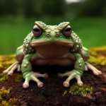 angry frog