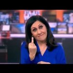 Rude newsreader