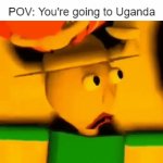 The Ugandan knuckles grabs us and brings us to Kampala | POV: You're going to Uganda | image tagged in gifs,help him | made w/ Imgflip video-to-gif maker