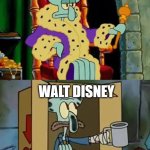 2023 for both companies be like | UNIVERSAL STUDIOS; WALT DISNEY | image tagged in king squidward poor squidward,walt disney,universal studios,super mario bros,five nights at freddys,2023 | made w/ Imgflip meme maker