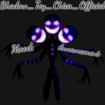 Shadow Toy Chica's Shadow Puppet Announcement Template