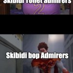 Just my ranking on memes starting with Skibidi | Skibidi Toilet admirers; Skibidi bop Admirers; Skibidi bop mmm dada admirers | image tagged in snotty boy glow up with metro man | made w/ Imgflip meme maker
