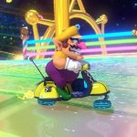 wario racing in space