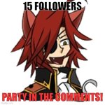 Yessir | 15 FOLLOWERS; PARTY IN THE COMMENTS! | image tagged in happy foxy transparent | made w/ Imgflip meme maker
