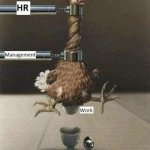 How business works | image tagged in how business operates,employee,hr,managment,work,profit | made w/ Imgflip meme maker