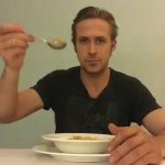 Ryan Gosling eating cereal GIF Template