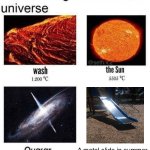 Relatable | A metal slide in summer | image tagged in hottest things in the known universe,relatable memes,memes,summer,so true memes,metal | made w/ Imgflip meme maker