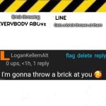 Brick throwing line