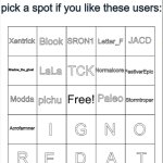 permabanned/non-msmg user bingo