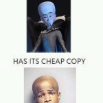 Megamind vs large brain | image tagged in every masterpiece has its cheap copy | made w/ Imgflip meme maker