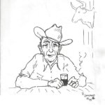 Elmer Keith drawing