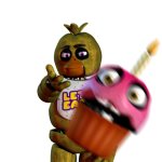 Chica Throwing Cupcake