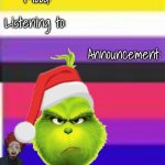 Queer Kirishimas babe announcement template special Christmas template