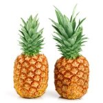 two pineapples