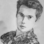 Dylan O'Brien / Stiles Stilinski drawing (Teen Wolf) meme