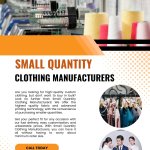 Small Quantity Clothing Manufacturers