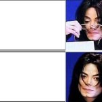 MICHAEL JACKSON DISAPPOINTED TWO PANEL