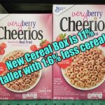 Big not best | New Cereal Box is 11% taller with 1.6% less cereal. | image tagged in marketing hype vs facts,new cereal box,11 percent taller,1-6 percent less content,small print,fun | made w/ Imgflip meme maker