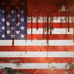 America Flag Blood meme