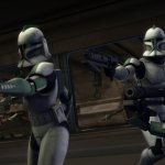 41st elite corps clone troopers fighting