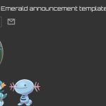 emerald announcement template template