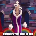 Merry Christmas!!!!! | KIDS WHEN THEY WAKE UP AND REALIZE IT IS CHRISTMAS MORNING | image tagged in gifs,kinger,the amazing digital circus,christmas,funny,memes | made w/ Imgflip video-to-gif maker