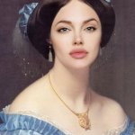 ANGELINA JOLIE CLASSICAL PAINTING