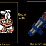 What if peppino gets the pulse laser from nerf | image tagged in what if character equips item,nerf,pizza tower,secret,item | made w/ Imgflip meme maker