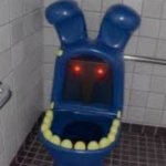 Withered Bonnie toilet