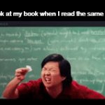 Everyone who has read a book, can relate to this | How I look at my book when I read the same line twice | image tagged in gifs,funny,memes,funny memes,relatable memes | made w/ Imgflip video-to-gif maker