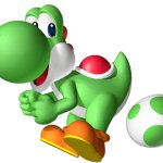 Yoshi laying an egg