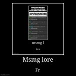 Msmg lore