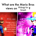 Waluigi for smash