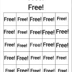 Free Bingo template