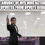 Why even try? | THE AMOUNT OF MFS WHO ACTUALLY GET UPVOTES FROM UPVOTE BEGGING | image tagged in gifs,upvotes,upvote | made w/ Imgflip video-to-gif maker