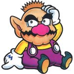 Tiny Wario sitting