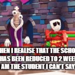 C'mon britain | WHEN I REALISE THAT THE SCHOOL BREAK HAS BEEN REDUCED TO 2 WEEKS, AND BECAUSE I AM THE STUDENT I CAN'T SAY ANYTHING | image tagged in gifs,i hate school | made w/ Imgflip video-to-gif maker