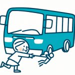 a bus running over a child