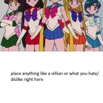 Inner Sailor Scouts Vs Blank Meme