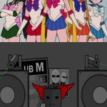 Inner Sailor Scouts Vs Tricky The Clown