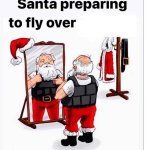 Santa fly over