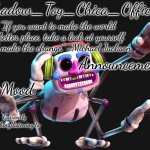 Shadow Toy Chica's DJ Music Man Announcement Template